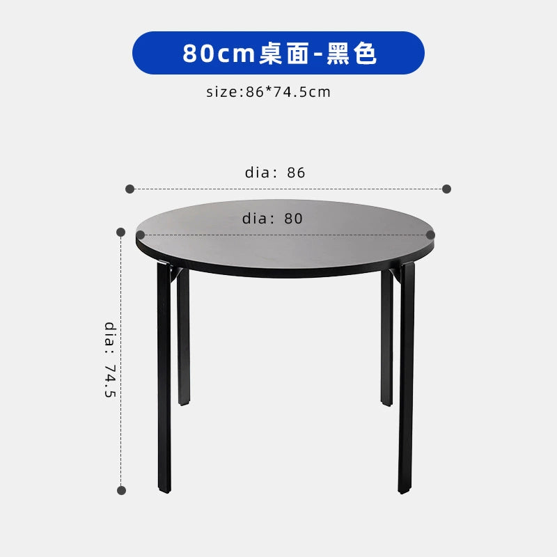 Moderner einfacher Esstisch Nordic Massivholz Ins PopularSmall Apartment Runder Tisch Japanischer Retro-Esstisch für Zuhause 