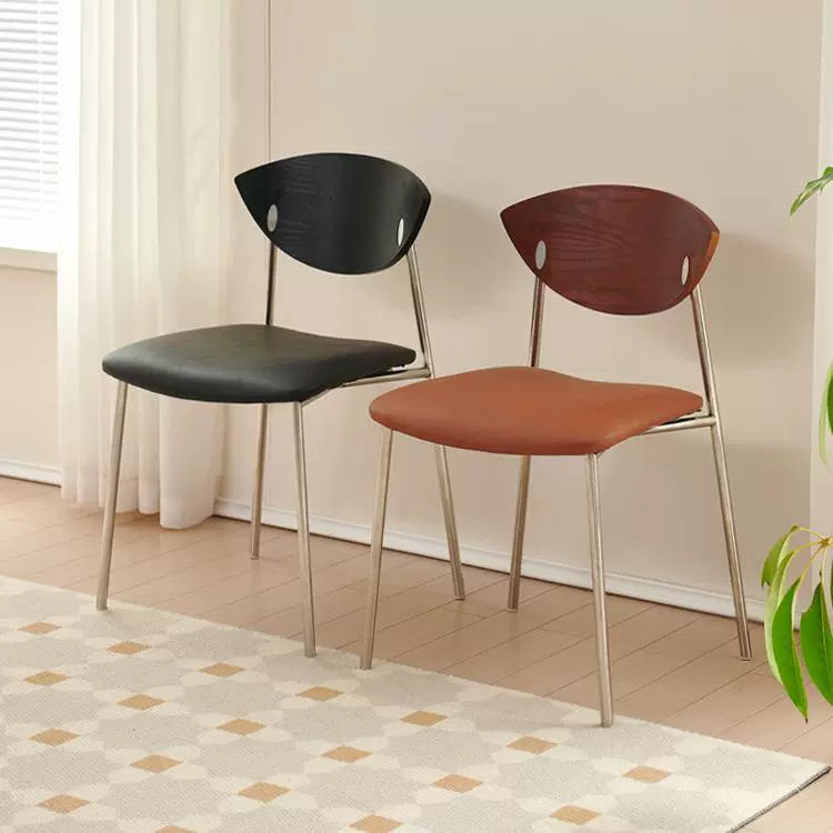 Vogelstuhl Nordischer mittelalterlicher Esszimmerstuhl einfacher Café-Stuhl aus Massivholz mit Rückenlehne kleiner Schreibtischstuhl für Wohnungen 