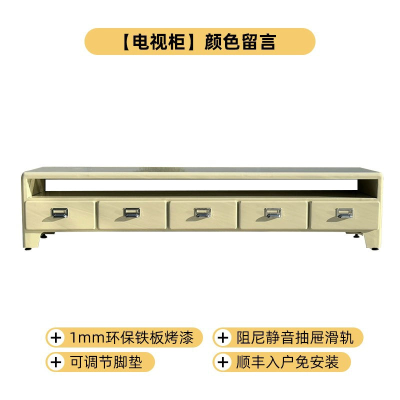 Retro Schubladenschrank mittelalterlicher Industriestil Japanischer Ins Dekorativer Spind Haushaltswohnzimmer Metallseitenschrank 