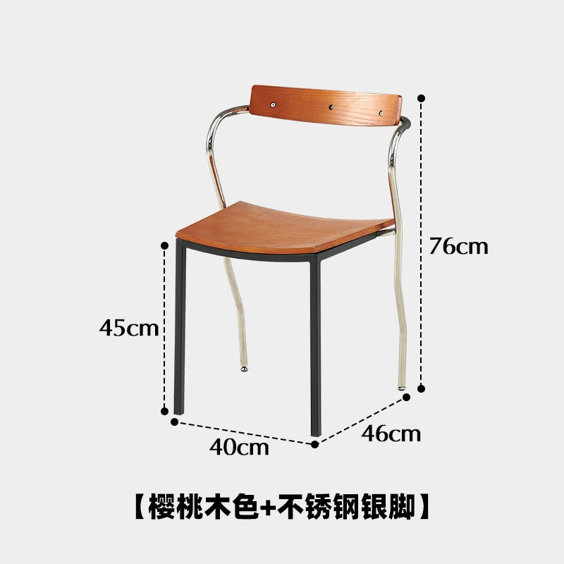 Leichter Luxus-Esszimmerstuhl der Spitzenklasse, Designerstuhl aus mittelalterlichem Kunstholz, Schmiedeeisen, Café-Freizeitstuhl 