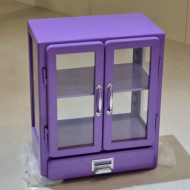 Internet-Promi-Ins-Metall-Lagerschrank Industrie-Stil Schließfach Haushalt Wohnzimmer Truhe Schrank Internet-Promi-Farbe Zinn Schubladenschrank 