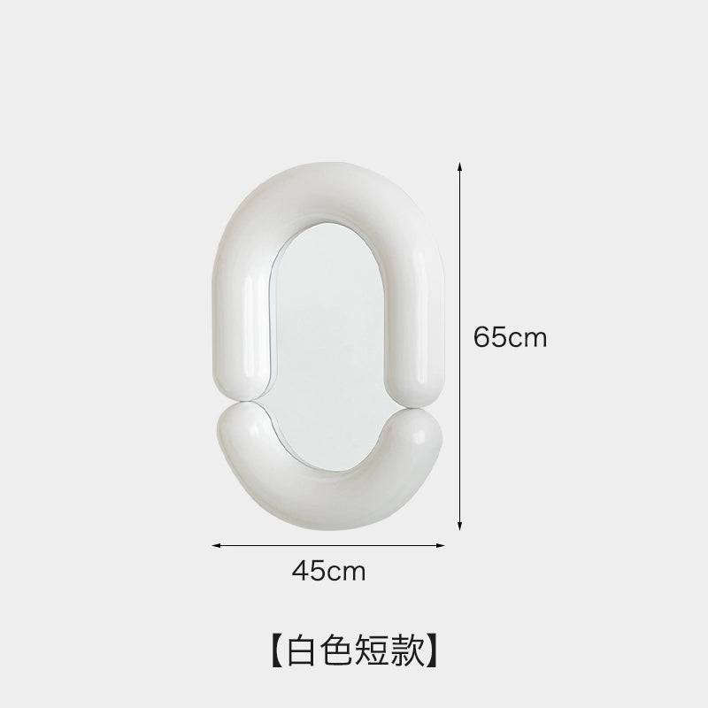 Kleiner Q-Spiegel Ganzkörper-Ganzkörperspiegel Haushalts-Wandbehang Wand-Make-up-Spiegel Mädchen Schlafzimmer Internet Celebrity Ins 