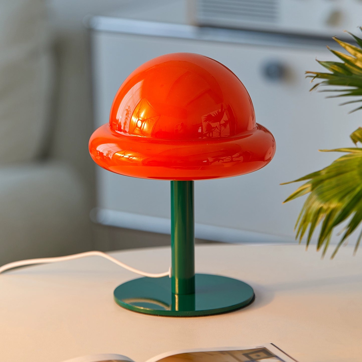 Pilzlampe Schlafzimmer Nachttischlampe Mittelalterliche Atmosphäre Schreibtischlampe Licht Luxus High-End dekorative Lampe Ins Popularsimple 