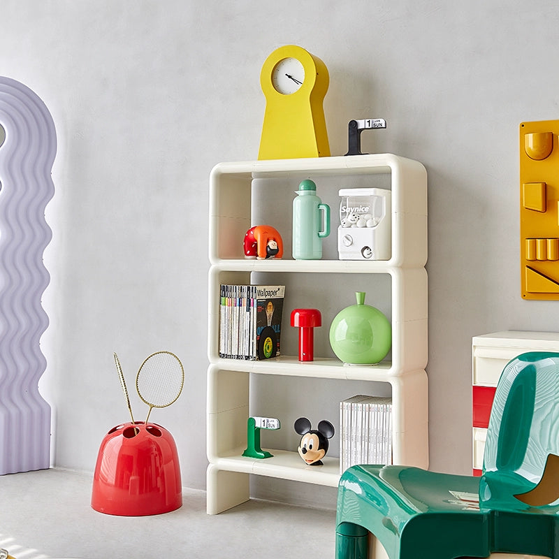 Mittelalterliches Spleißregal Ins Ins Popularhome Präsentationsregal einfaches cremefarbenes Windregal Bücherregal Schrank 