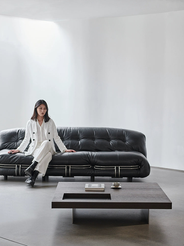 Soriana Hippo Steel Teeth Sofa Wabi Wind Ins Popular Designer Leather Single Chair Living Room Medieval Lazy Sofa