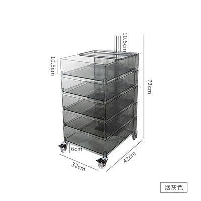 Mehrschichtiger Lagerschrank, drehbar, abnehmbar, Ins Popularins Wind, Nachttisch, Kosmetikschrank, einfach 
