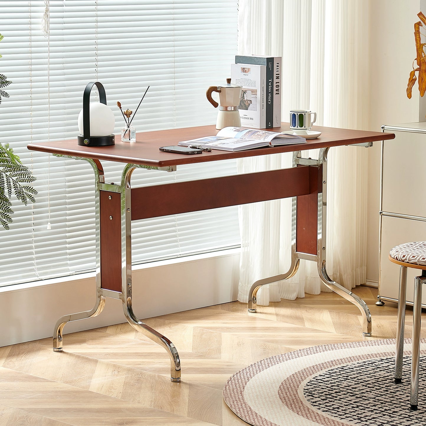 Massivholz Mittelalterlicher Schreibtisch Haushalt Bauhaus Stil Büro Werkbank Kleine Wohnung Einfacher Computertisch 