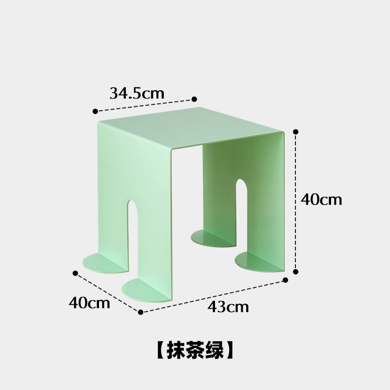 Dopamin-Schuhwechselhocker, kreativer Schmiedeeisen-Internet-Promi-Schuhhocker, kleiner Hocker, Home-Designer, niedriger Hocker, robust und langlebig 