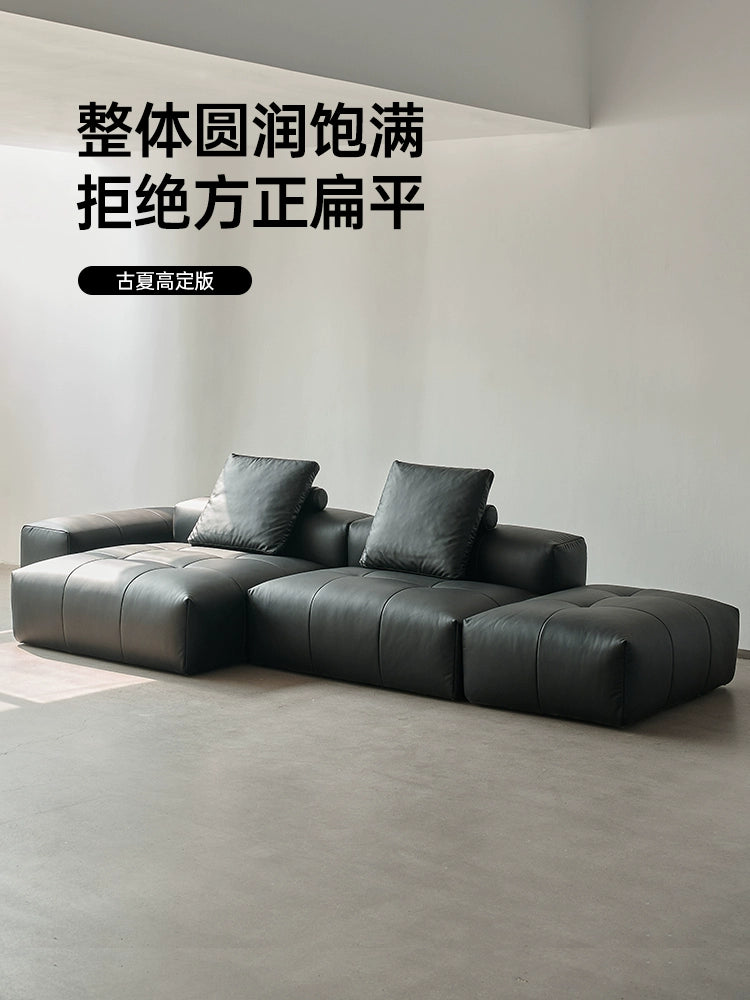 Saba Pixel Sofa Italian Minimalist Designer Villa Large Flat Living Room Leather Free Combination Module Sofa