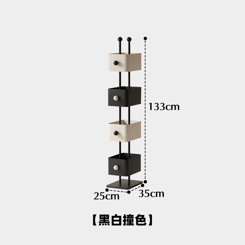 Square Box Bücherregal Wohnzimmer Home Boden Eckregal Kinderzimmer Schmiedeeisen Zeitschriftenständer an der Wand