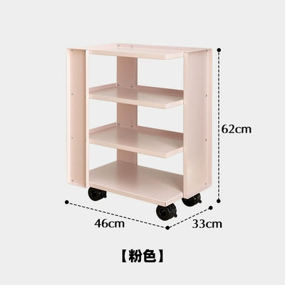 Mobiler Trolley-Rack Schmiedeeisen Sofa Beistelltisch Moderner einfacher Nachttisch Kleiner Couchtisch Leichter Luxus 