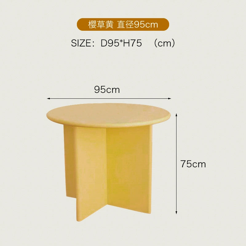 Nordic Internet Prominente Ins Stil Esstisch Wabi Wind Farbe Medieval Kleine Wohnung Wohnzimmer Bett und Frühstück Runden Tisch 