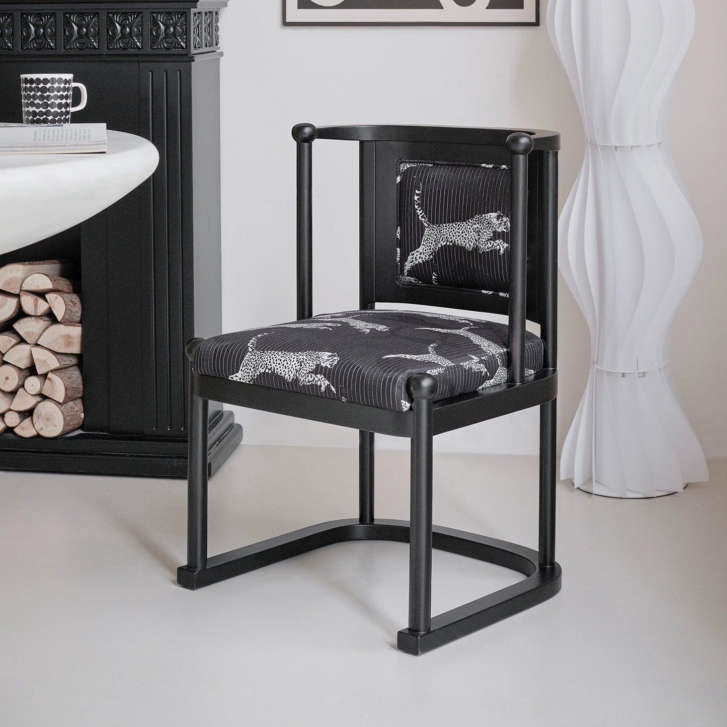 Leopard Leopard Stuhl Designer Massivholz Esszimmerstuhl Französisch mittelalterlichen Esstisch Stuhl Sessel Home High Sense 