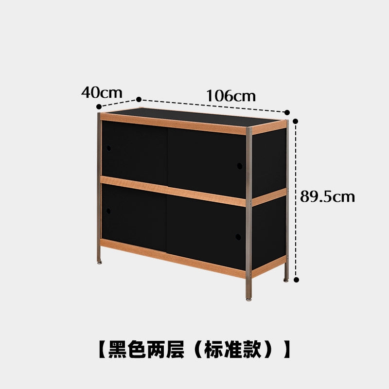 Massivholz Esszimmer Side Schrank an der Wand Locker Licht Luxus High-End Wohnzimmer Kombination Lagerregal Retro 