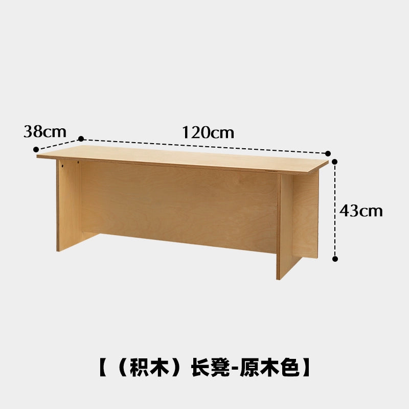 Moka Mittelalterliche Bank, Hausveranda, Schuhwechselhocker, Studio, Café, Ins PopularStool, Massivholz, Ocean Board, niedriger Hocker 