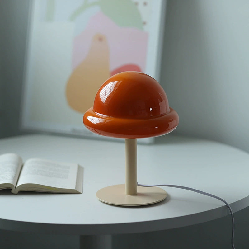 Pilzlampe Schlafzimmer Nachttischlampe Mittelalterliche Atmosphäre Schreibtischlampe Licht Luxus High-End dekorative Lampe Ins Popularsimple 