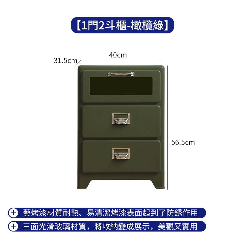 Metallschubladen, Kommodenschränke, Schlafzimmer an der Wand, Nachttische, mittelalterlicher Industriestil, Wohnzimmeraufbewahrung 