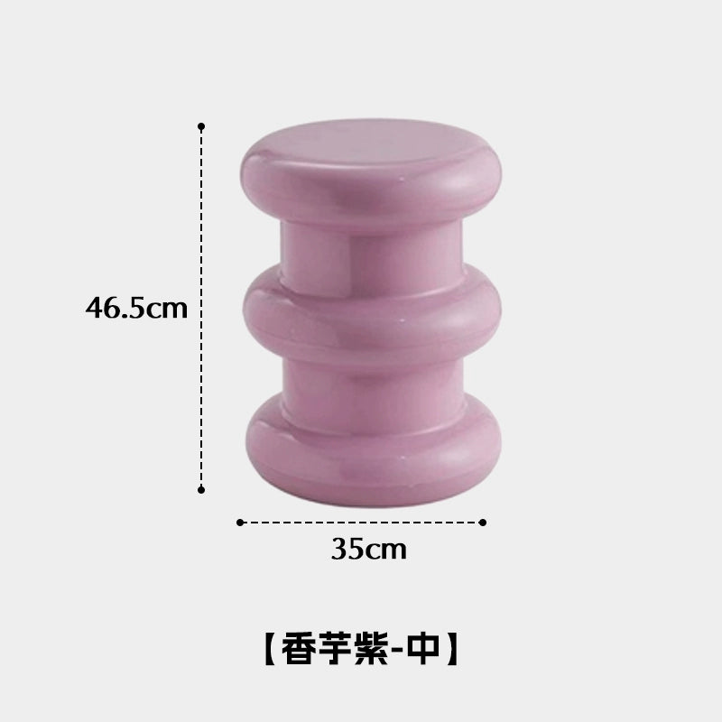 Kleiner Hocker aus Kunststoff, mittelalterlicher Schuhhocker, Designer, kreativer Couchtischhocker, robuster und langlebiger niedriger Hocker für den Haushalt 