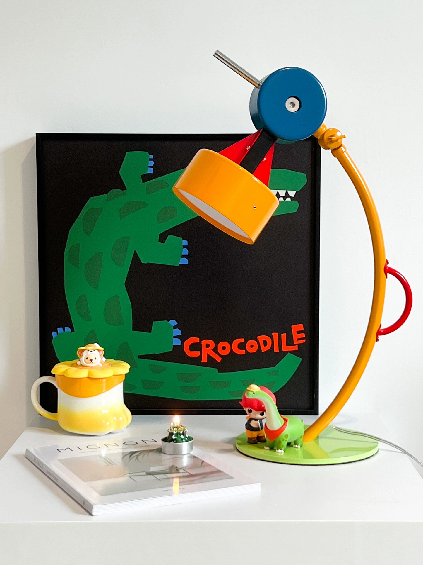 Memphis schreibtischlampe kreative kinderzimmer stehleuchte designer cartoon farbe umgebungslicht wohnzimmer 