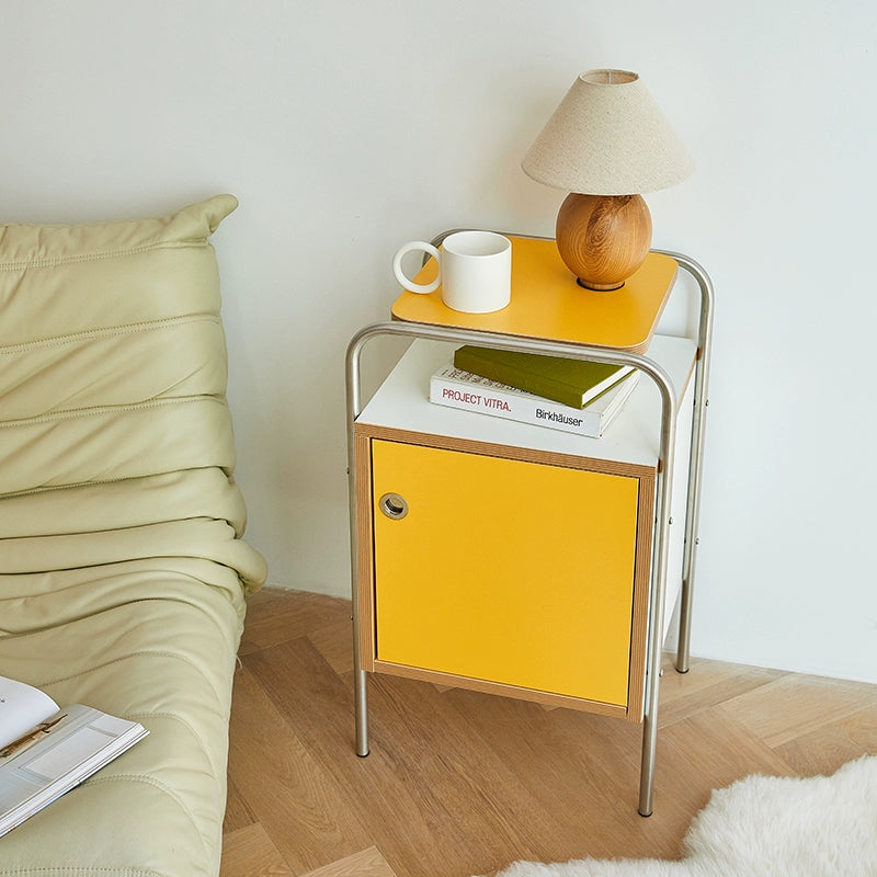 Mittelalterlicher Nachttisch, kleiner Schlafzimmer-Nachttisch, Massivholz-Schrank, Ins Wind Design Sense 