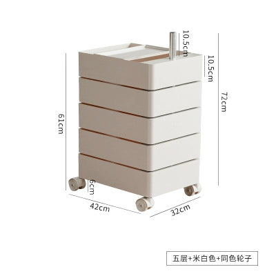 Mehrschichtiger Lagerschrank, drehbar, abnehmbar, Ins Popularins Wind, Nachttisch, Kosmetikschrank, einfach 