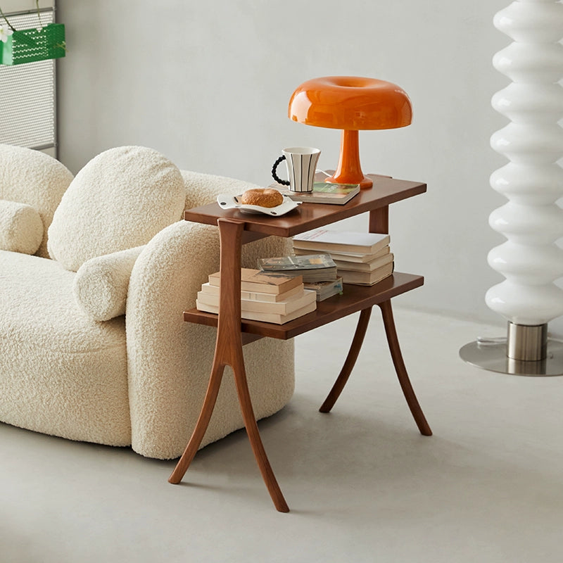 Mondlandekante, wenige Massivholzregale, Wabi Sandy Wind, Aufbewahrungsseitenschrank, antikes Fischgrätenmuster, kleines Bücherregal, Sattelleder 