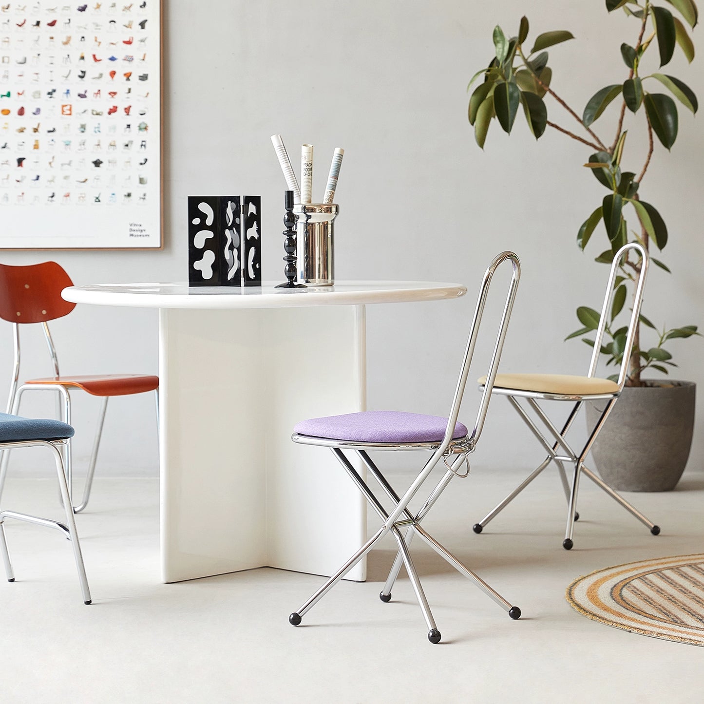 Klappstuhl minimalistischen künstlerischen Esszimmerstuhl kleine Wohnung Schmiedeeisen tragbare Rückenlehne Hocker Internet Prominente Ins 