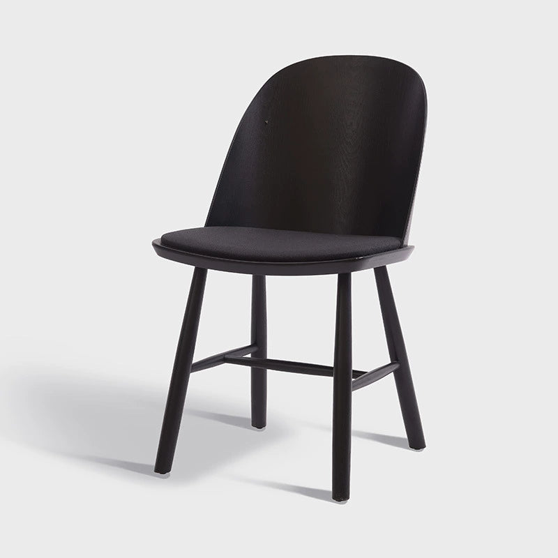 Esszimmerstuhl aus massivem Holz mit Rückenlehne, einfacher Haushaltsstuhl, leichter Luxus, High-End, mittelalterlicher Wabi-Sabi-Wind, Buch-Schreibtischstuhl, Kreativität 