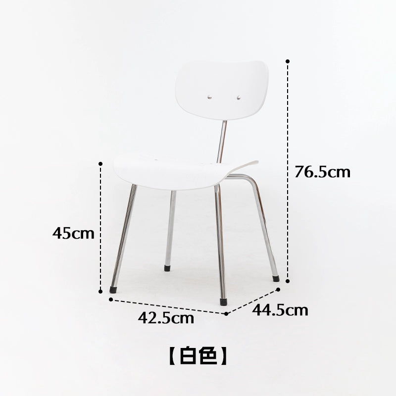 Esszimmerstuhl aus Massivholz für den Haushalt, mittelalterlicher Designerstuhl, nordischer minimalistischer Caféstuhl im Ins-Stil 