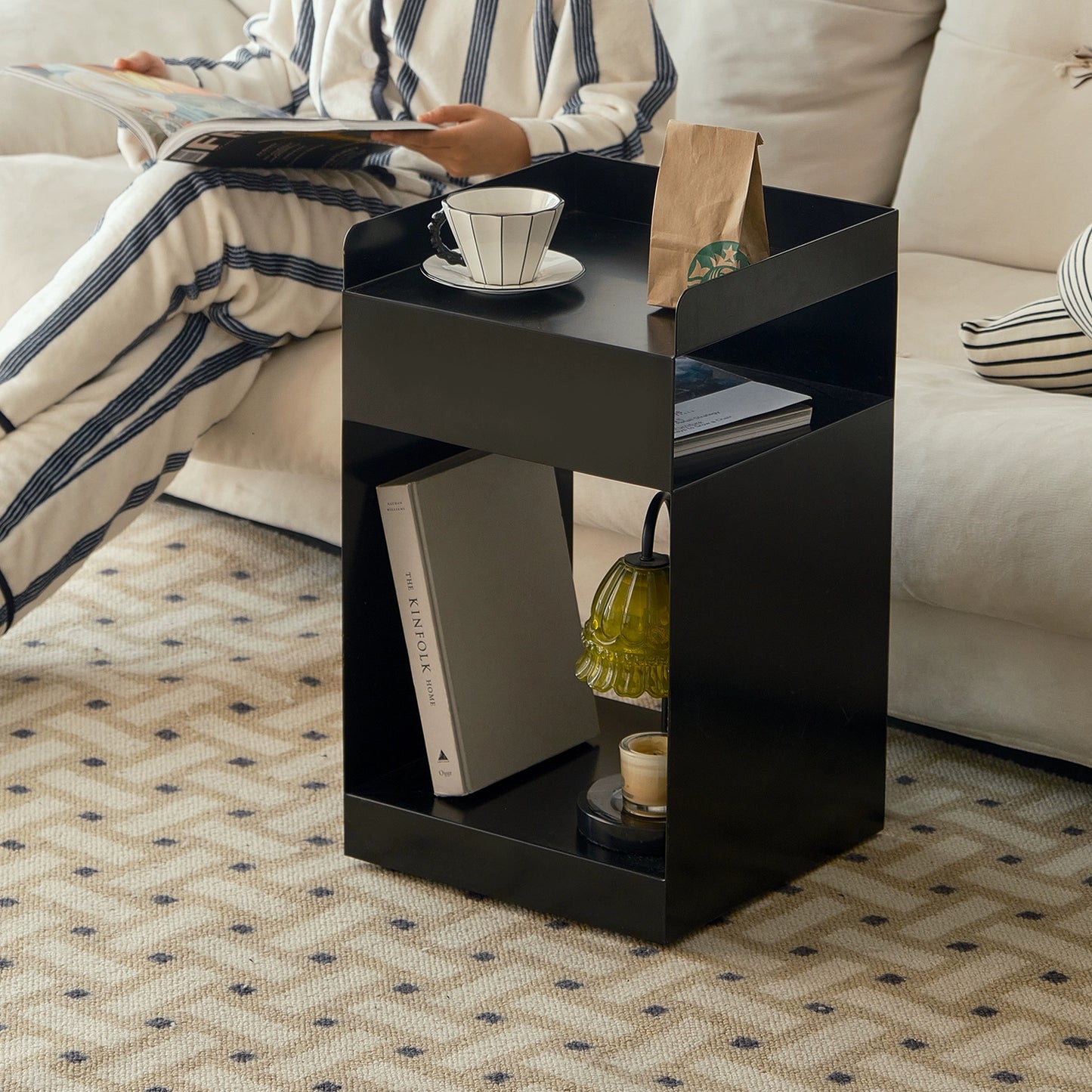 Nordic sofa seite schrank kreative schlafzimmer nachttisch moderne einfache lagerung schrank schmiedeeisen designer 