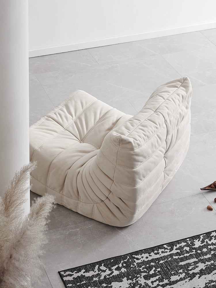 Home Ins Popular Caterpillar Sofa Togo Cream Wind Lazy Sofa Small Apartment Leisure Single Sofa