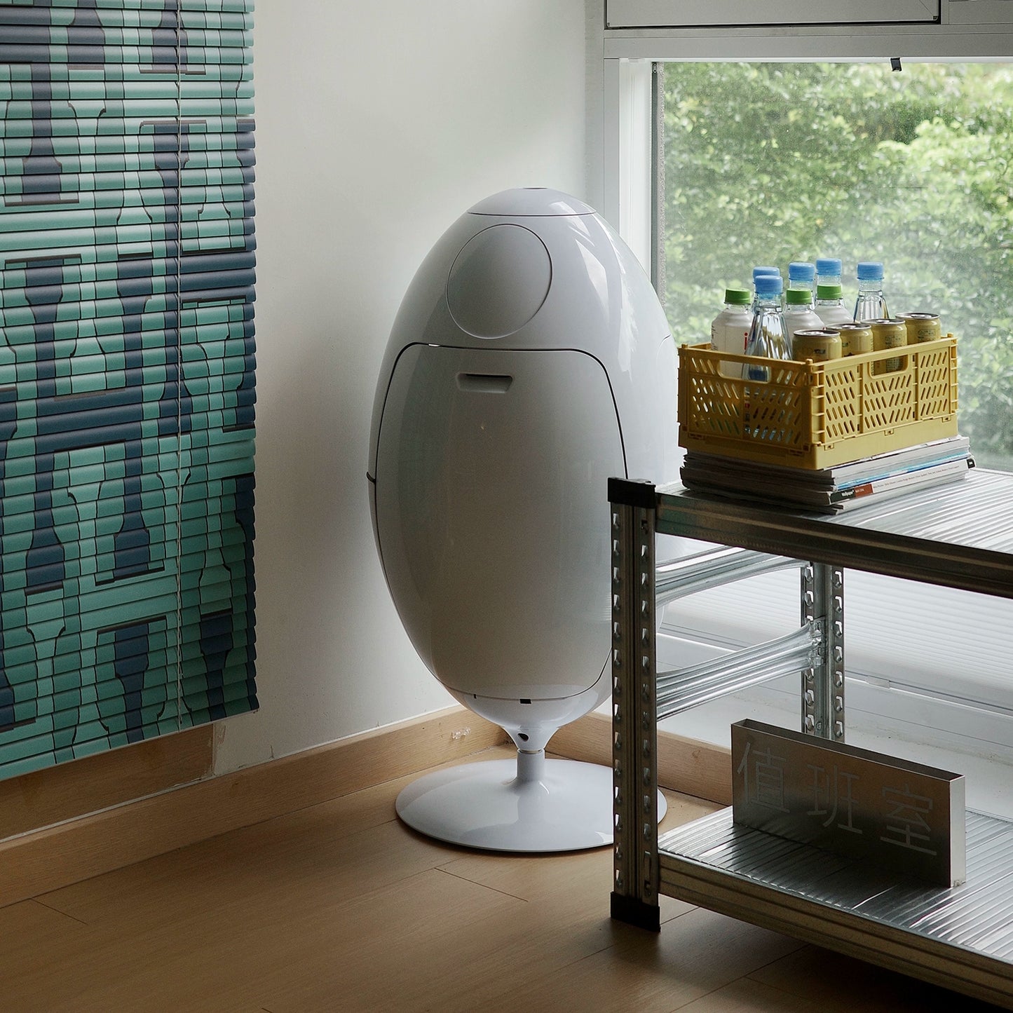 Dinosaurier-Eiersortier-Mülleimer mit Deckel, großes Fassungsvermögen, Küche, kreatives Bodenornament-Design, fortschrittlicher Sinn 