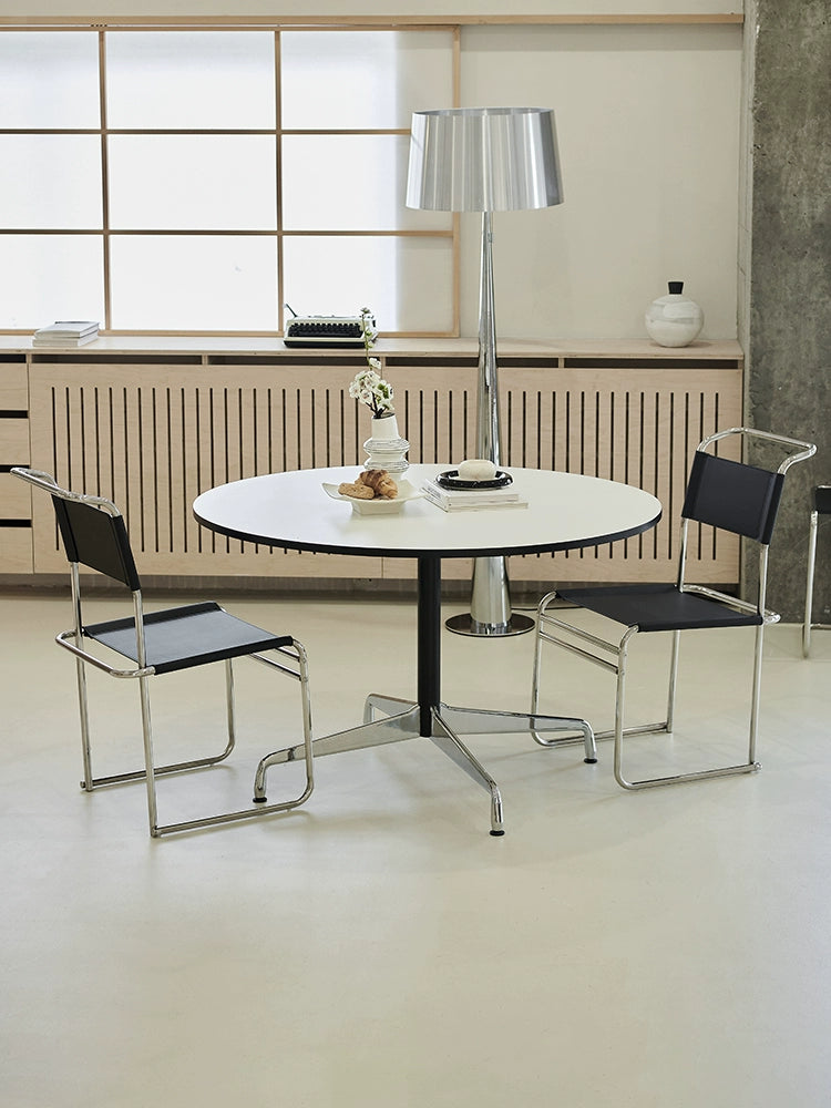 Eames Round Table Medieval Bauhaus Dining Table Small Apartment Living Room Table Ins Popular Designer Negotiation Table
