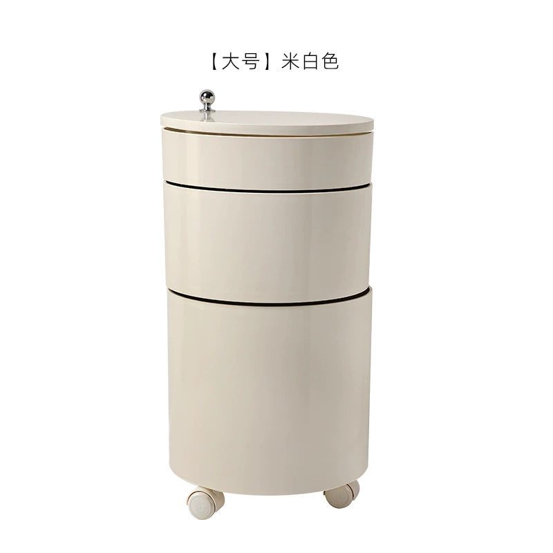 Drehbarer Lagerschrank Beistelltisch Beweglicher Nachttisch Dänischer Designer-Ess-Beistellschrank Mehrschichtiger Spind 