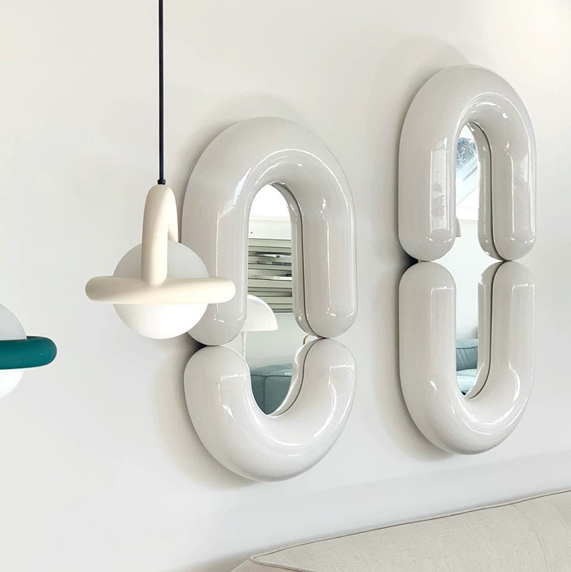 Kleiner Q-Spiegel Ganzkörper-Ganzkörperspiegel Haushalts-Wandbehang Wand-Make-up-Spiegel Mädchen Schlafzimmer Internet Celebrity Ins 