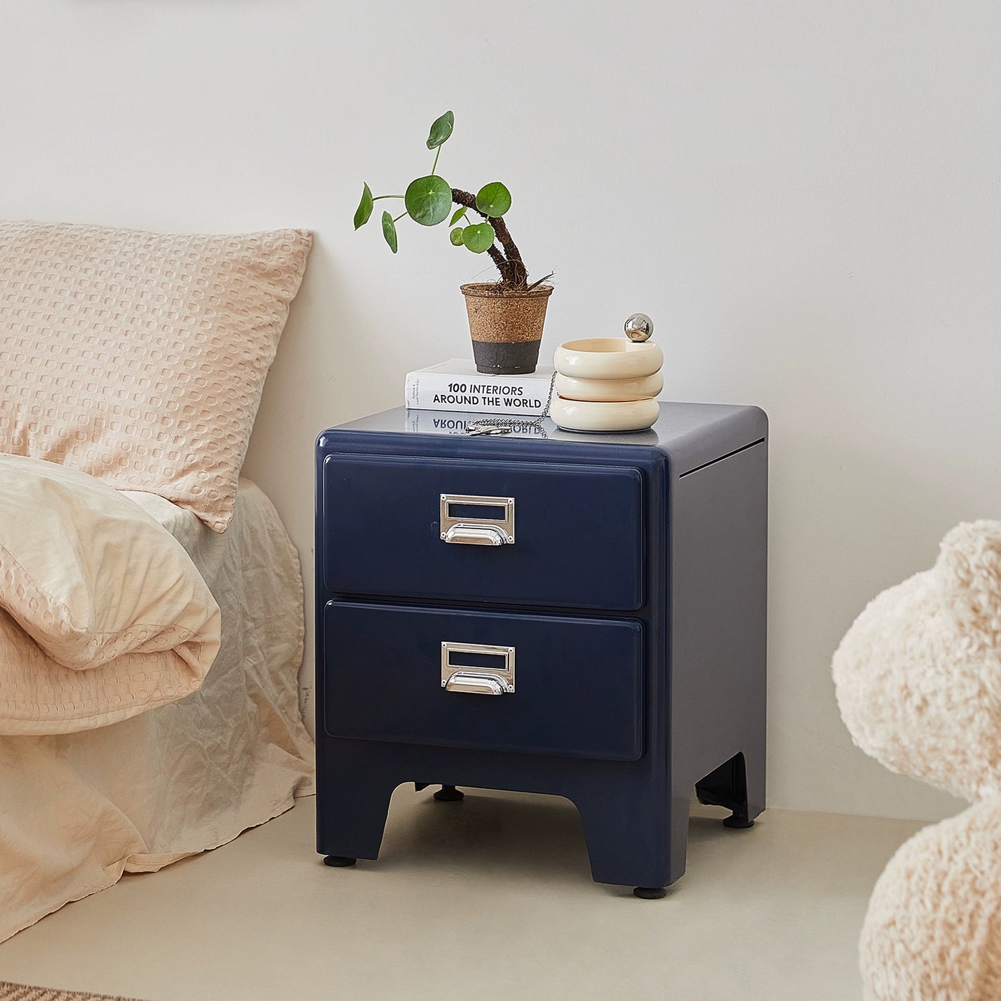 Internet-Promi-Ins-Metall-Lagerschrank Industrie-Stil Schließfach Haushalt Wohnzimmer Truhe Schrank Internet-Promi-Farbe Zinn Schubladenschrank 