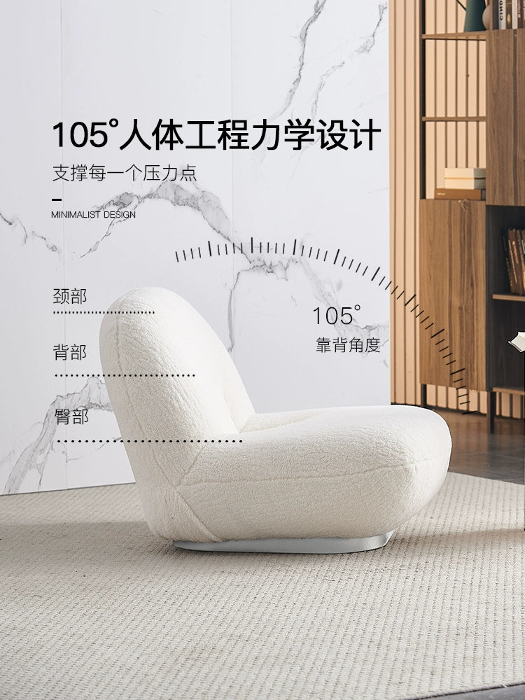 Nordic Lazy Sofa Chair Designer Creative Sydney Cashmere Minimalist Leisure Single Chair Ins Popular Single Sofa