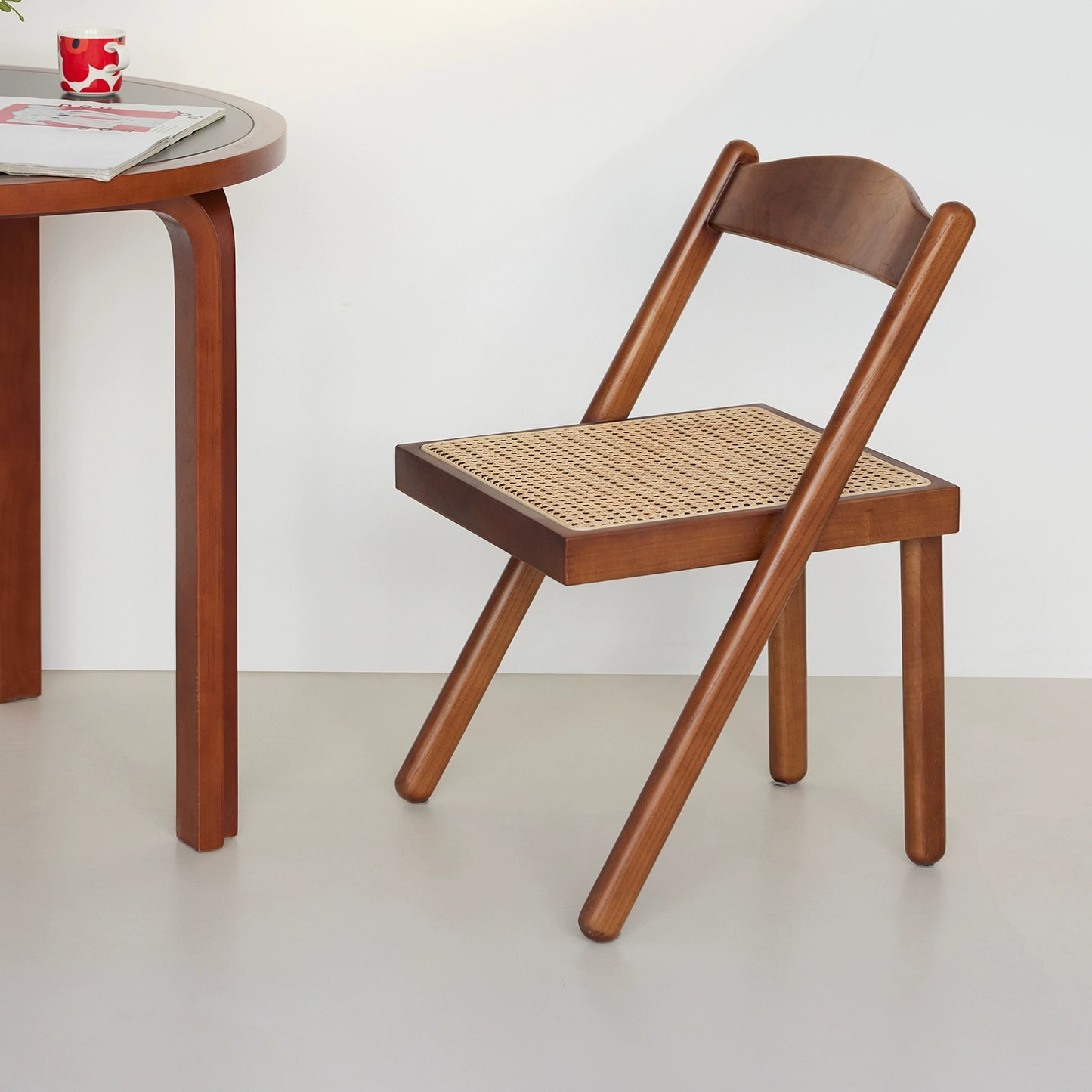 Massivholz Rattan Stuhl Mittelalterlichen Wabi-sabi Wind Stuhl Haushalt Balkon Casual Rückenlehne Tee Stuhl Einfache 