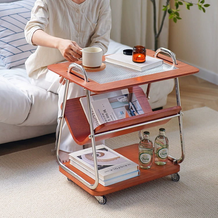 Massivholzwagen Kleine Seite Paar Nordic Kreative Bewegliche Kleine Kaffee Tisch Mittelalterlichen Ins Wind Sofa Ecke Paar 