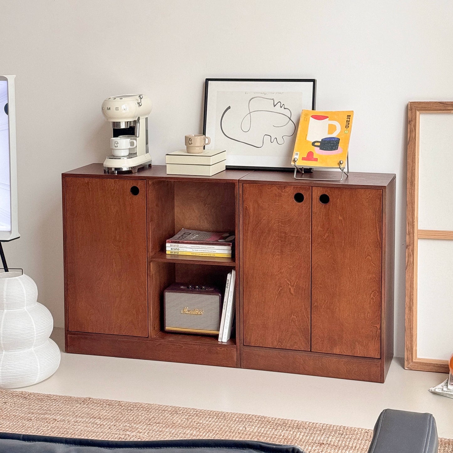 Mittelalterlicher Massivholz-Aufbewahrungsschrank Home Designer Aufbewahrung Esszimmer-Seitenschrank Ocean Board Wohnzimmer-Aufbewahrungstruhe 