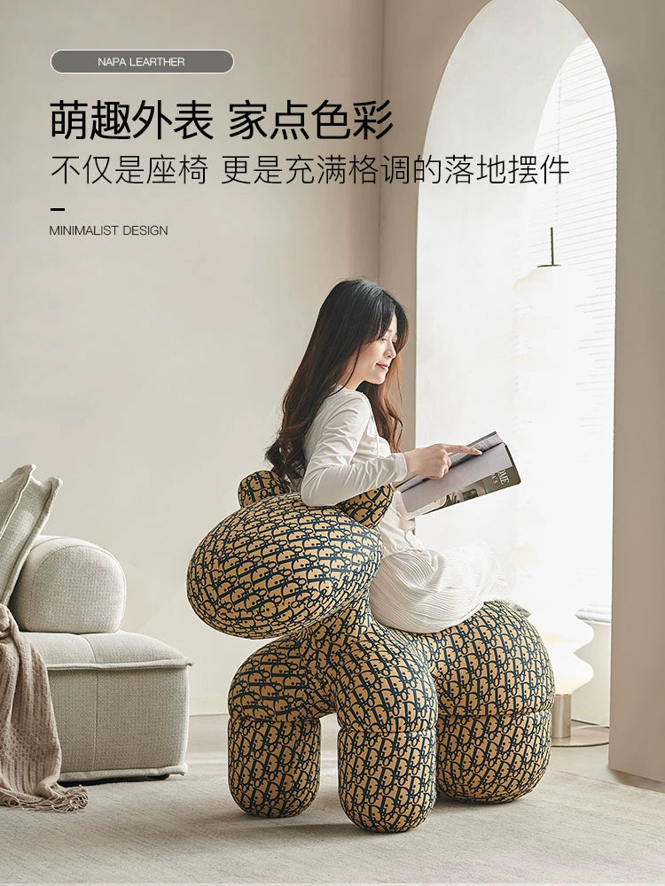 Home Furnishing Pony Chair Creative Chair Pony Chair Children's Seat Cartoon Animal Stool Children's Fun Doll Chair