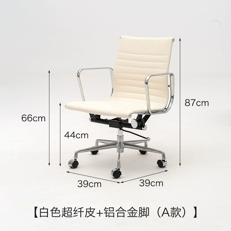 Eames Stuhl Büro Computer Stuhl Rückenlehne Ergonomischer Stuhl Sedentary Comfort Drehstuhl Schwarz und Weiß 