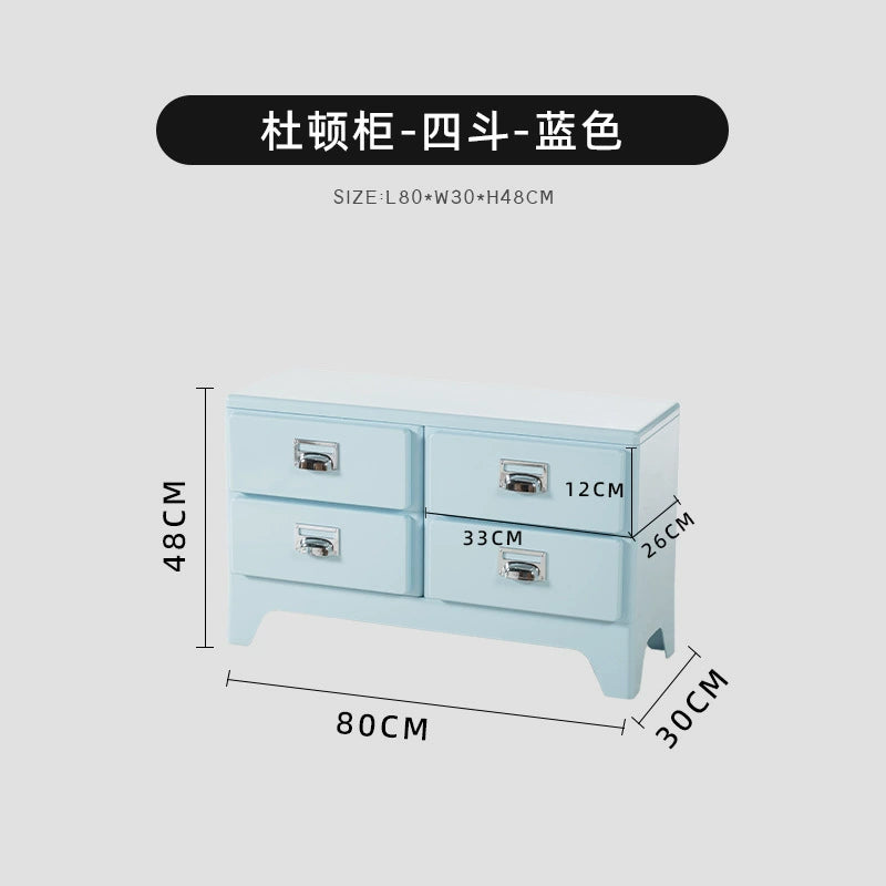 Kommode im japanischen Stil, Retro-Sofa-Seitenschrank, nordischer Stil, kreative Schlafzimmerschublade, Nachttisch 