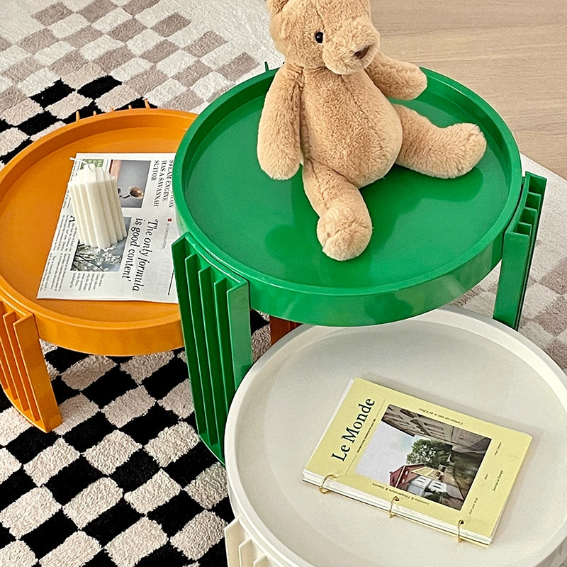 Mittelalterlicher kreativer Couchtisch aus Kunststoff, Ins-Kombinations-Couchtisch, für den Haushalt, Wohnzimmer, niedriger Tisch, Sofa, Beistelltisch 