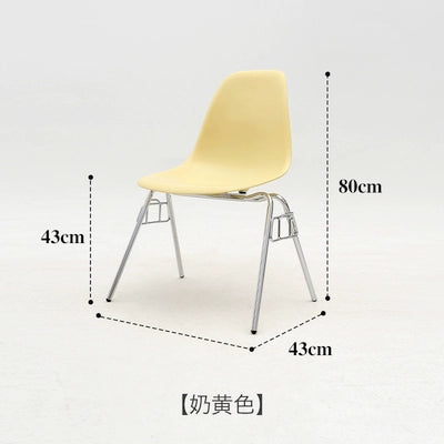 Eames Stuhl Mittelalterlicher Designer Esszimmerstuhl Ins Popularins Einfacher Stuhl mit Rückenlehne 