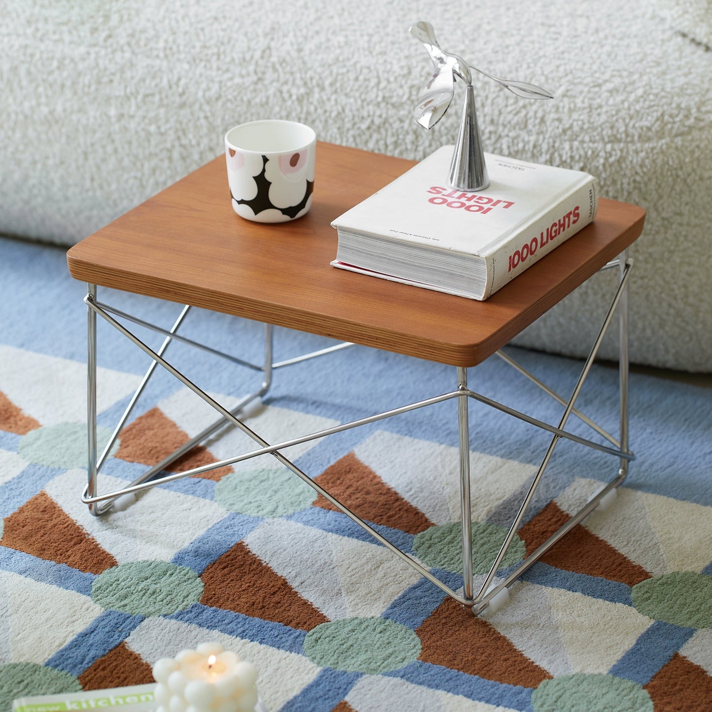 Eames Side Paar Nordic Einfache Ins Stil Kleine Kaffee Tisch Mittelalterlichen Massivholz Kleine Wohnung Bay Fenster Niedriger Tisch 