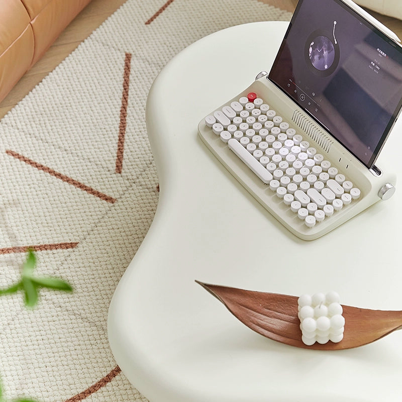 Cloud-Couchtisch, Internet-Prominente, Ins-Creme-Stil, niedriger Tisch, mittelalterliches Design, Teetisch, speziell geformter Sofa-Beistelltisch 