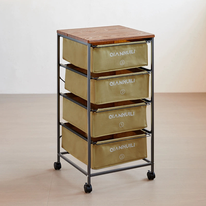 Industrial Style Drawer Type Storage Cabinet Mobile Medieval Shelf Under Table Storage Cabinet Japanese Trolley