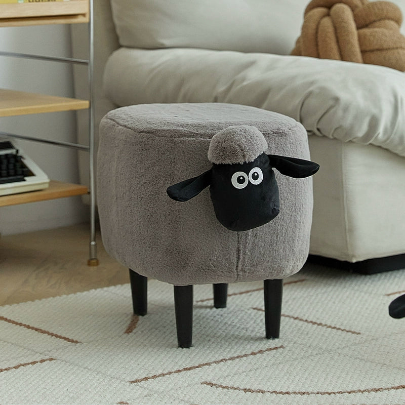 Lamb Sean Niedriger Hocker Kann Verstaut Werden Bank Haushalt Kinder Schuhwechsel Tierhocker Kreativer Kleiner Stuhl 