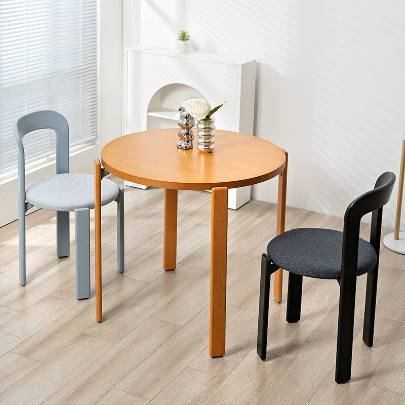 Moderner einfacher Esstisch Nordic Massivholz Ins PopularSmall Apartment Runder Tisch Japanischer Retro-Esstisch für Zuhause 